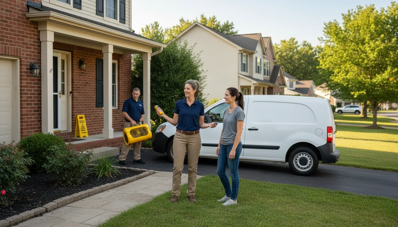 Water restoration image for Flood Water Cleanup, Removal And Restoration Services in Beloit, OH